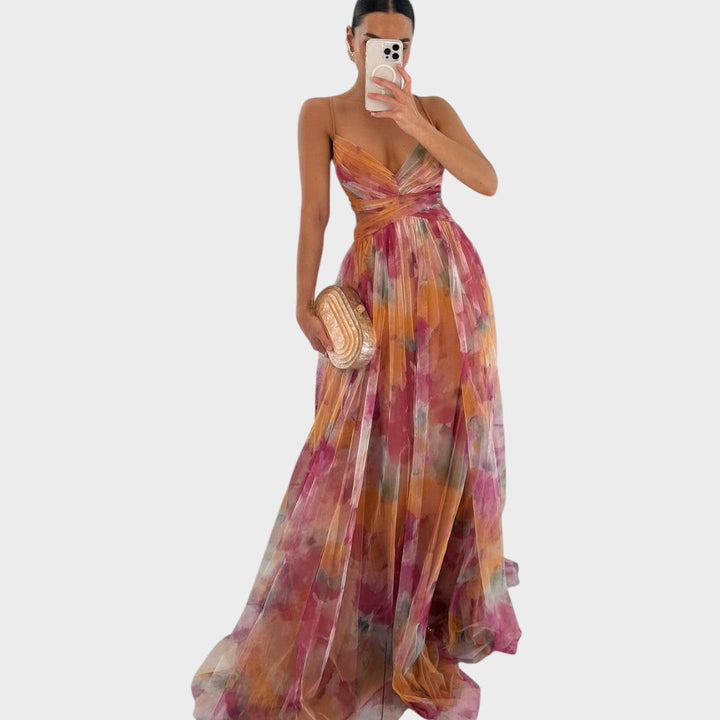 Mia - Cvjetna Maki Haljina za Beznapornu Eleganciju