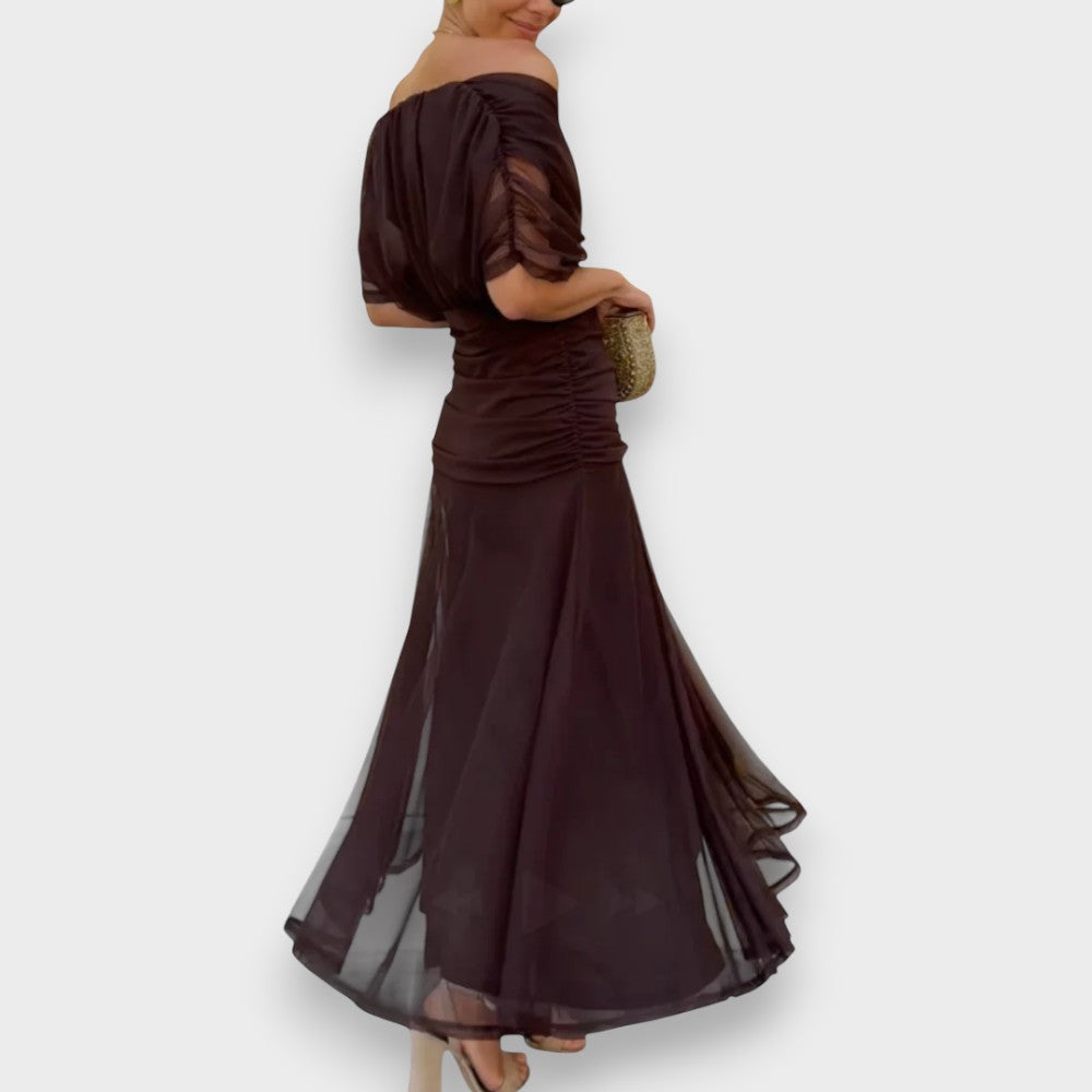 Ivona | Elegantna haljina s V-izrezom
