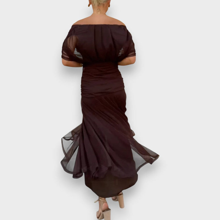 Ivona | Elegantna haljina s V-izrezom