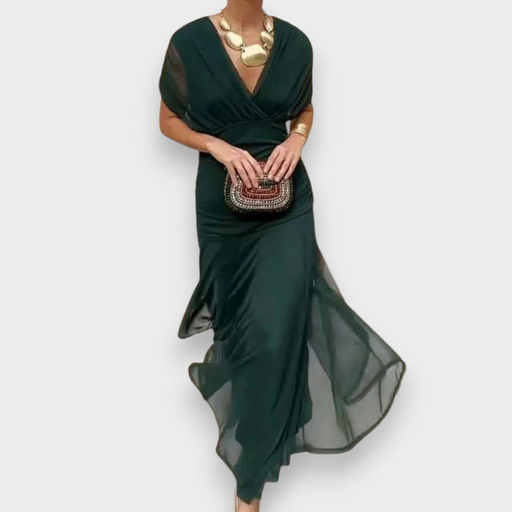 Ivona | Elegantna haljina s V-izrezom