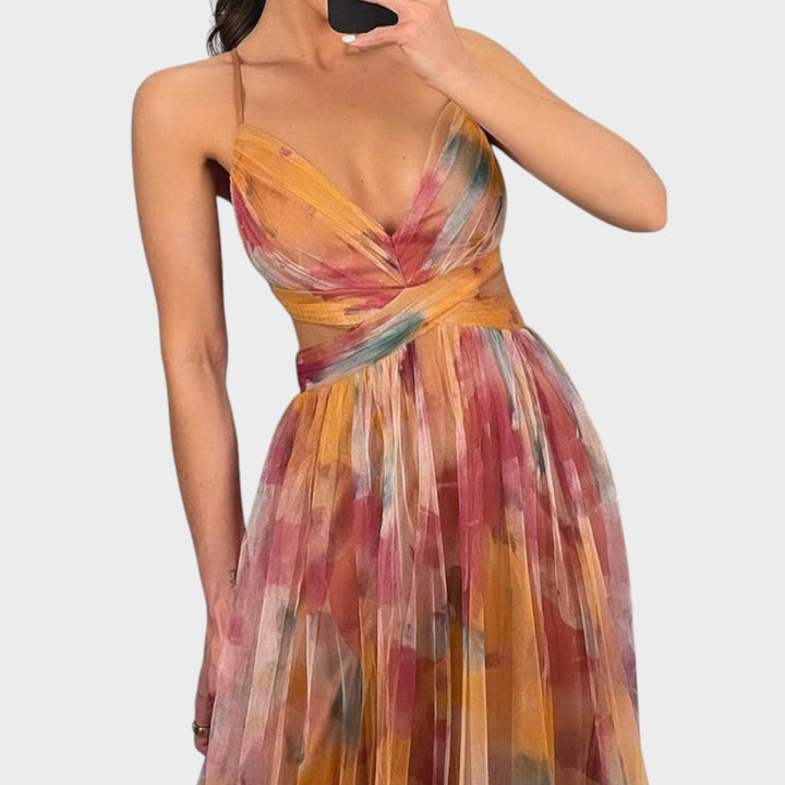 Mia - Cvjetna Maki Haljina za Beznapornu Eleganciju