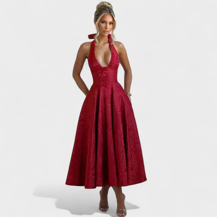 Julieta – Midi haljina s halter izrezom